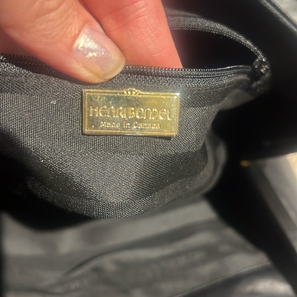 Henri Bendel Luxurious Black Leather Shoulder Bag Vintage Rare Collector’s Item - Picture 7 of 17